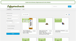 Desktop Screenshot of luftgetrocknet.de
